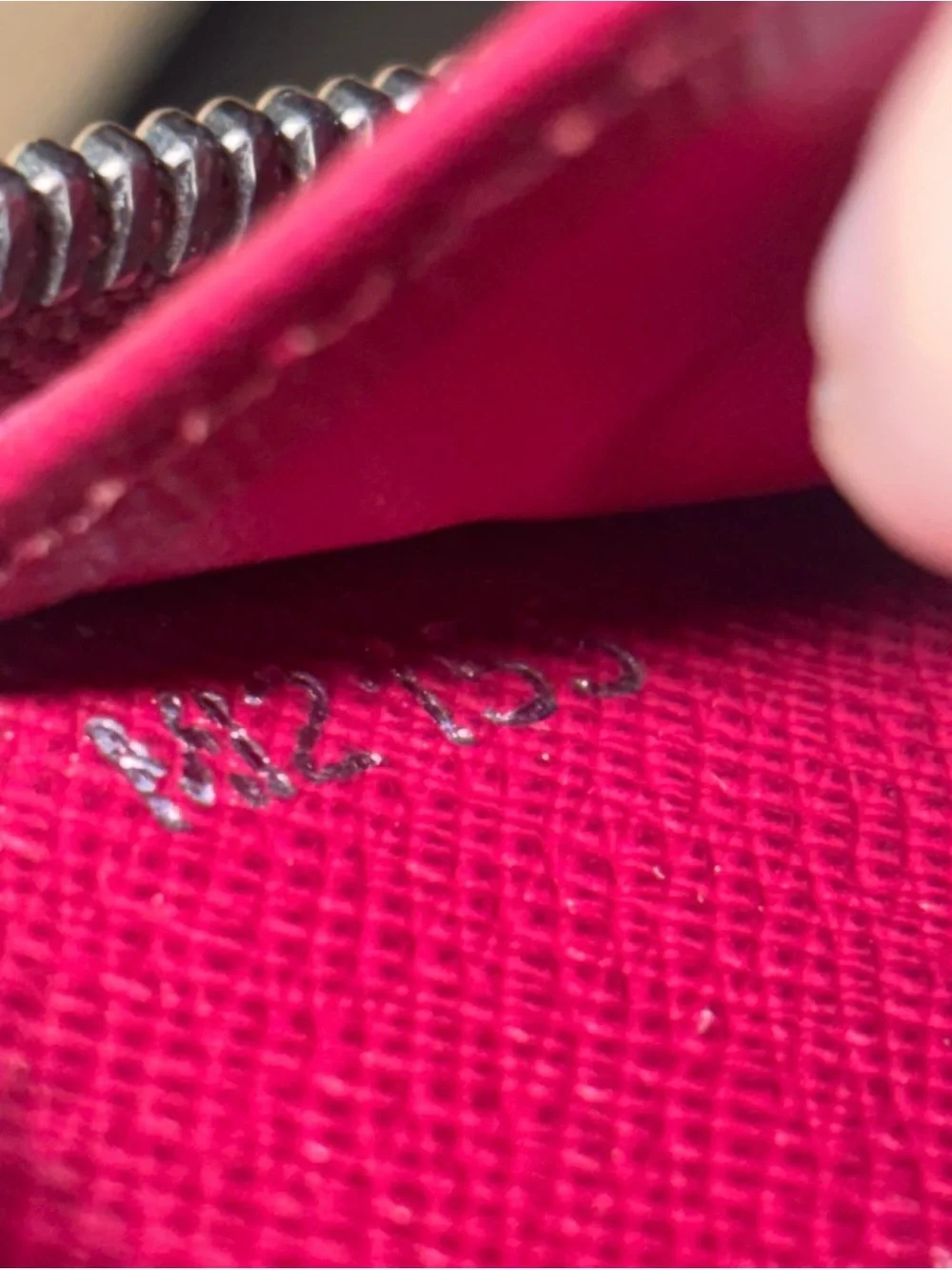 Louis Vuitton Long Epi Zippy Wallet Fuchsia Date Code: MI2155